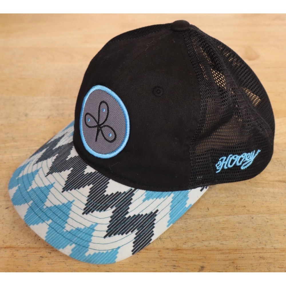 Hooey Womens Mesh Trucker Hat Blue Black Native Aztec Adjustable Snapback